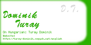 dominik turay business card